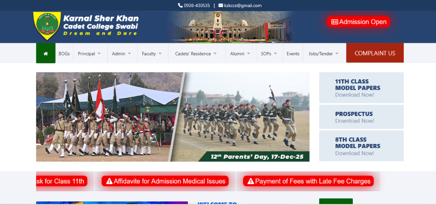Kernal Sher Khan Cadet College, Swabi 